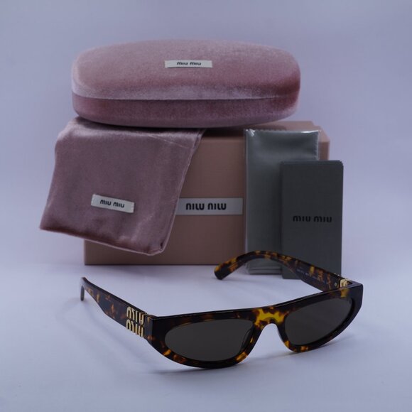 Miu Miu MU07ZS VAU06B Geometric Sunglasses – Honey Havana main image 7